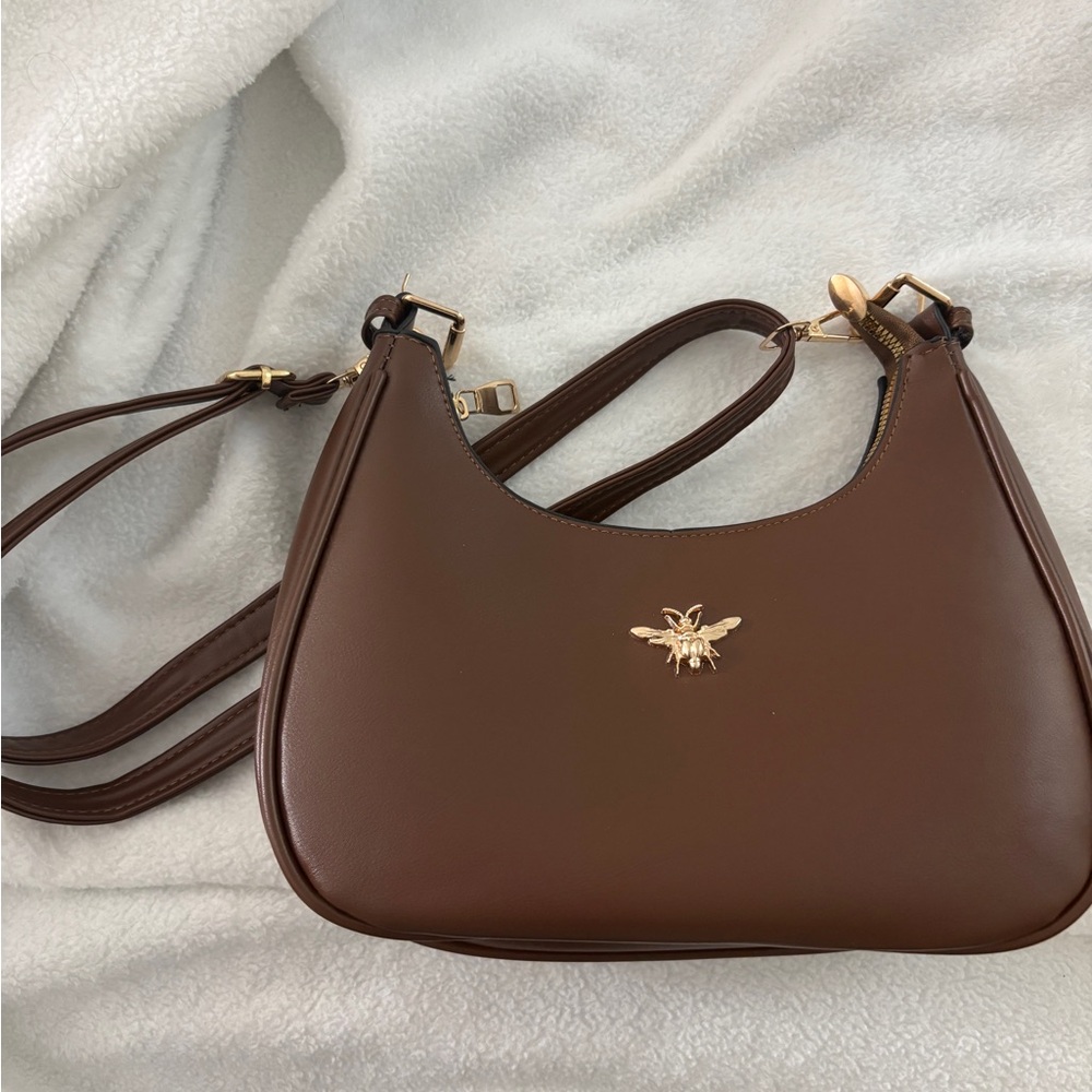 Brown Leather Shoulder Bag